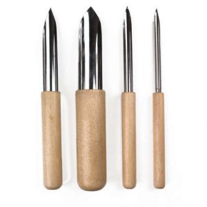 Semi Round Hole Cutter Set 4pc