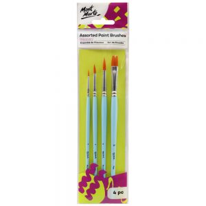 Mont Marte Discovery Assorted Paint Brushes 4pc