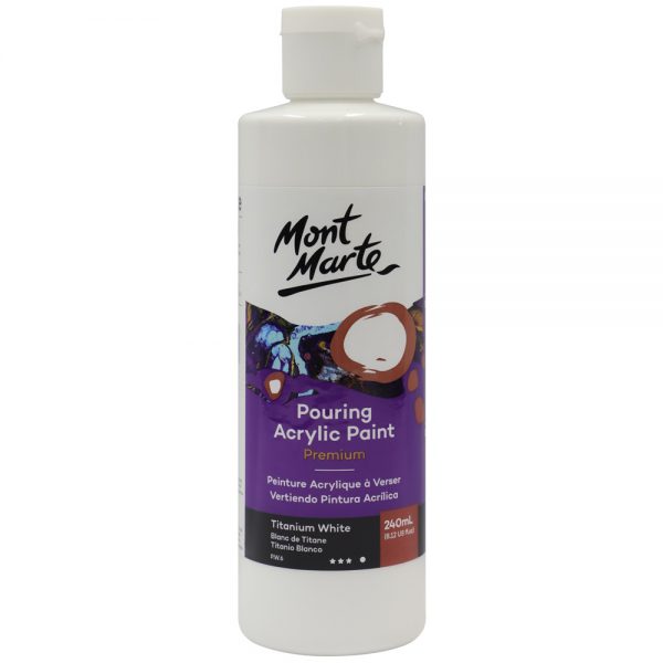 Golden OPEN Acrylics - Bianco Titanio 240ml - Colore Acrilico A Essiccazione Lenta Come I Colori Ad Olio