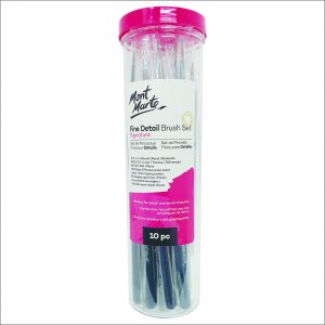 Mont Marte Signature Fine Detail Brush Set 10pc