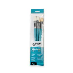 Mont Marte Gallery Series Brush Set Oils 4pce