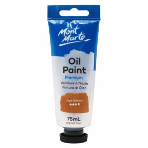 Mont Mart Premium Oil Paint Tube 75ml - Raw Sienna
