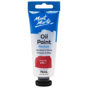 Mont Mart Premium Oil Paint Tube 75ml - Magenta