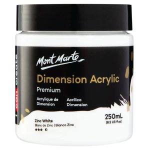 Mont Marte Dimension Acrylic 250ml - Zinc White