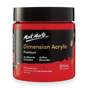Mont Marte Dimension Acrylic 250ml - Permanent Red