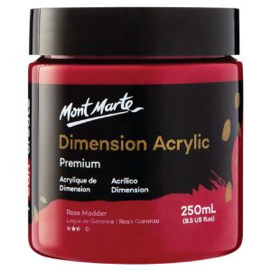 Mont Marte Dimension Acrylic 250ml - Rose Madder