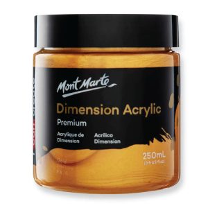 Mont Marte Dimension Acrylic 250ml -Gold