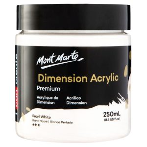 Mont Marte Dimension Acrylic 250ml - Pearl White