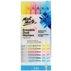 Mont Marte Signature Erasable Dual End Markers 6pc