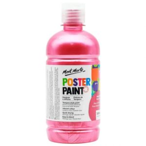 Mont Marte Poster Paint 500ml - Metallic Hot Pink