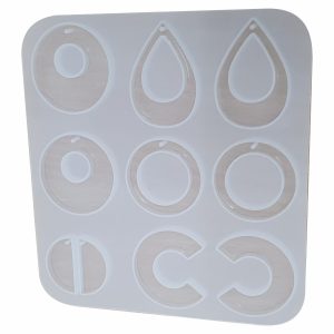 Silicone Mould - Earring Mould Assorted Shapes