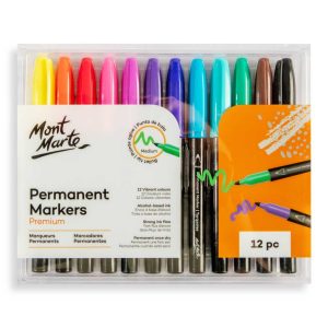 Mont Marte Premium Permanent Markers 12pc