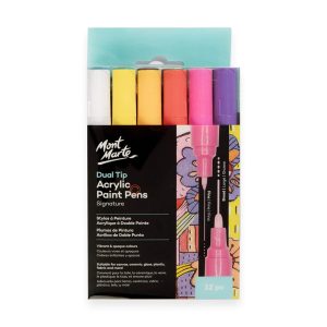 Mont Marte Signature Dual Tip Acrylic Paint Pens 12PC