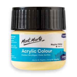 Mont Marte Signature Acrylic Colour Paint 100ml - Naples Yellow