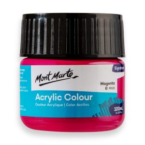 Mont Marte Signature Acrylic Colour Paint 100ml - Magenta