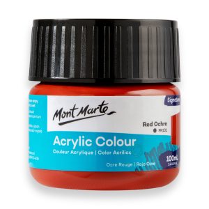 Mont Marte Signature Acrylic Colour Paint 100ml - Red Ochre