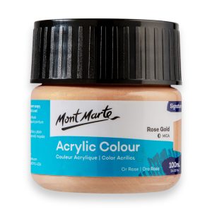 Mont Marte Signature Acrylic Colour Paint 100ml - Rose Gold