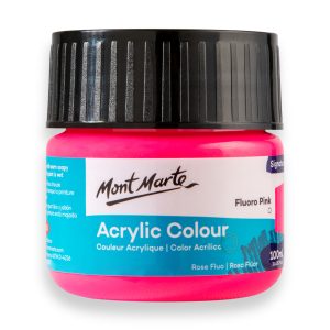 Mont Marte Signature Acrylic Colour Paint 100ml - Fluoro Pink