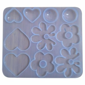 Silicone Mould - Hearts & Flowers