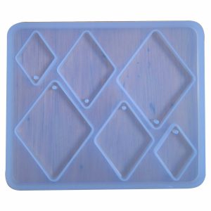 Silicone Mould - Diamond Pendant Assorted