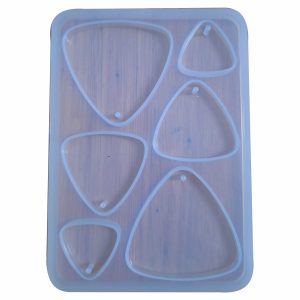 Silicone Mould - Triangle Pendant Assorted