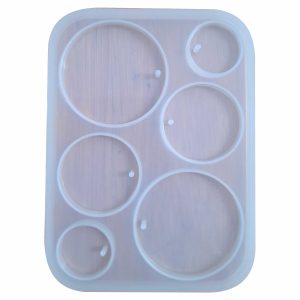 Silicone Mould - Round Pendant Assorted