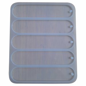 Silicone Mould - Rounded Bookmarks (5)