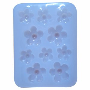 Silicone Mould - Medium Daisies Assorted