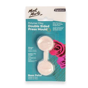 Mont Marte Signature Polymer Clay Double Sided Press Mould - Rose Petal