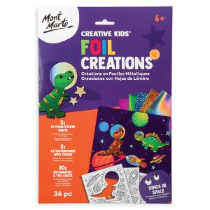 Mont Marte Foil Creations 36pc – Dinos in Space