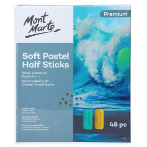 Mont Marte Premium Soft Pastel Half Sticks 48pc