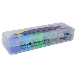 Mont Marte Acrylic Colour Paint Pot Set - 12pc x 20ml