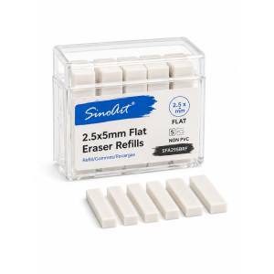 Sinoart Pencil Eraser - 2.3mm Flat Refill 5pk