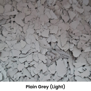 Decorative Floor Flakes - Plain Grey (Light)