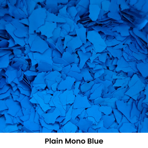 Decorative Floor Flakes - Plain Mono Blue