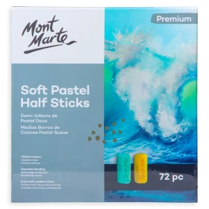 Mont Marte Soft Pastel Half Sticks 72pc