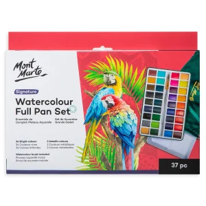 Mont Marte Watercolour Full Pan Set 37pc in Tin